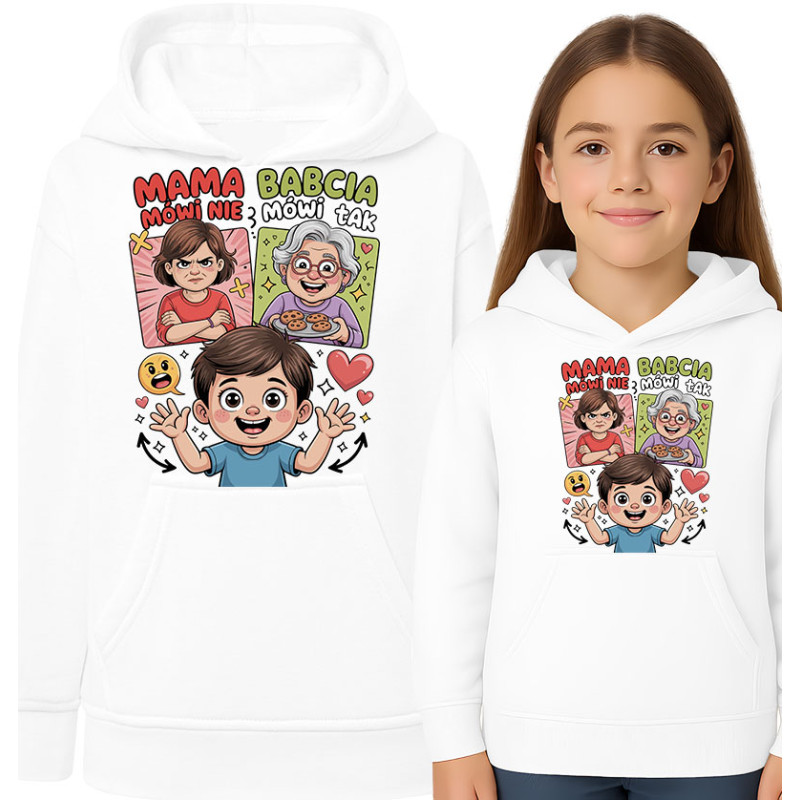 Grappige Kinder Hoodie: Mama vs Oma
