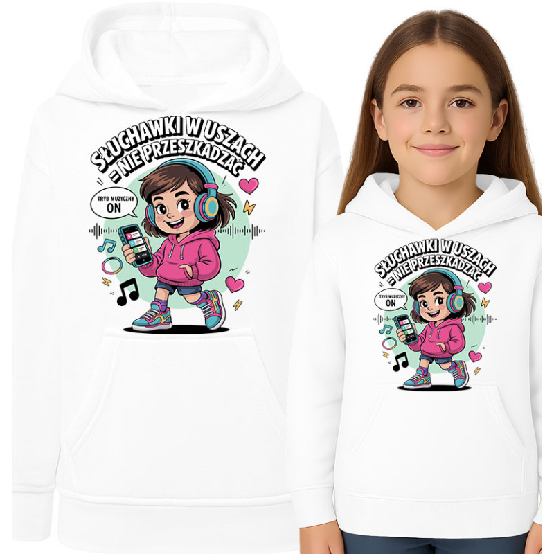 Kinder Hoodie met Leuk Muziekontwerp