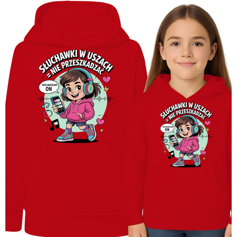Bluza dziecięca 'Słuchawki w uszach tryb muzyczny ON'