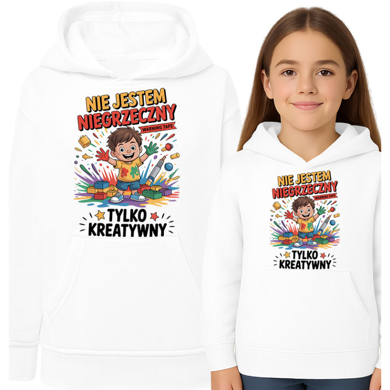 Bluza dziecięca 'Niegrzeczny? Nie! Po prostu kreatywny'