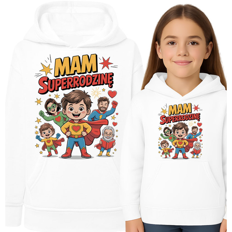 Bluza dziecięca 'Mam Superrodzinę'