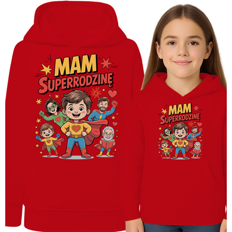 Bluza dziecięca 'Mam Superrodzinę'