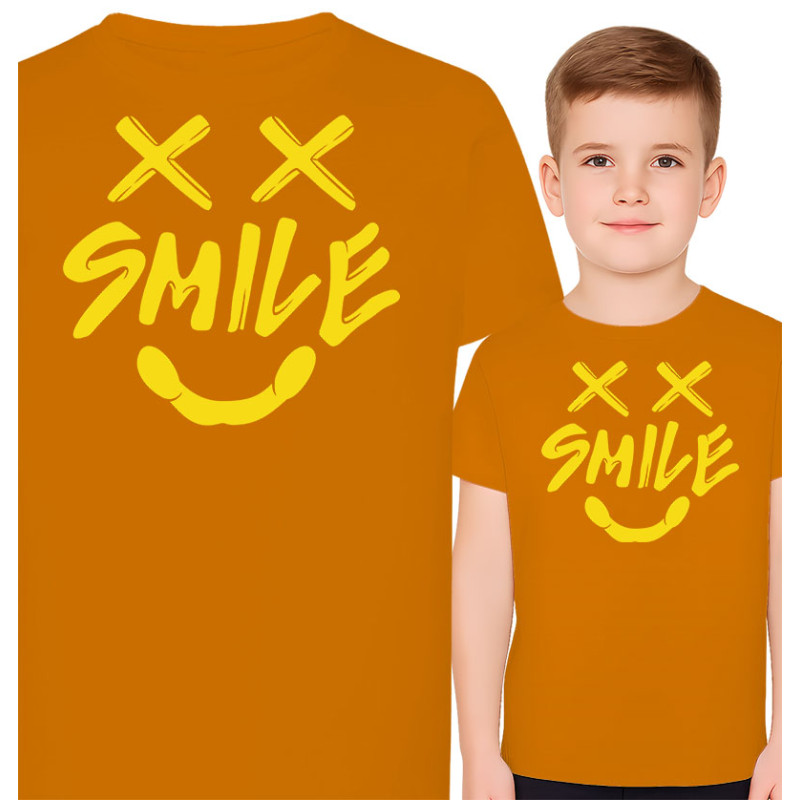 Jongens T-shirt - Glimlach in Rood