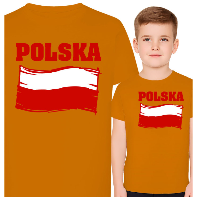 Koszulka dziecięca 'flagą Polski'