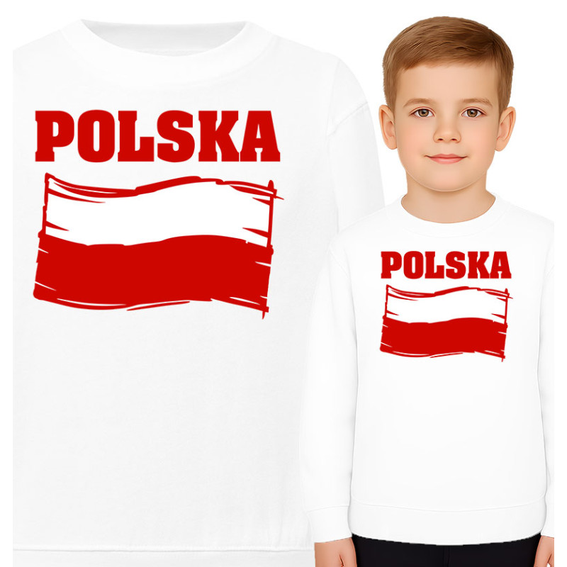 Bluza dziecięca 'flagą Polski'
