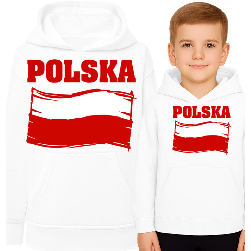 Polska Vlag Hoodie voor Kinderen