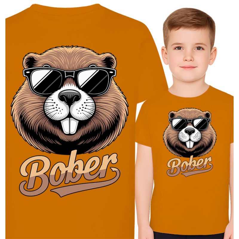 Coole Bever Graphic T-shirt voor Kinderen