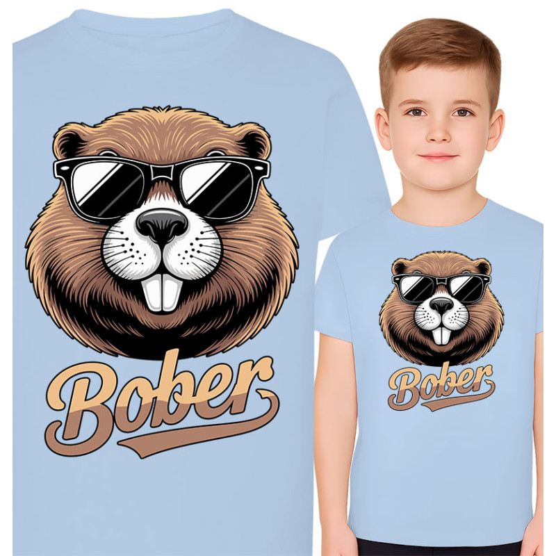 Coole Bever Graphic T-shirt voor Kinderen
