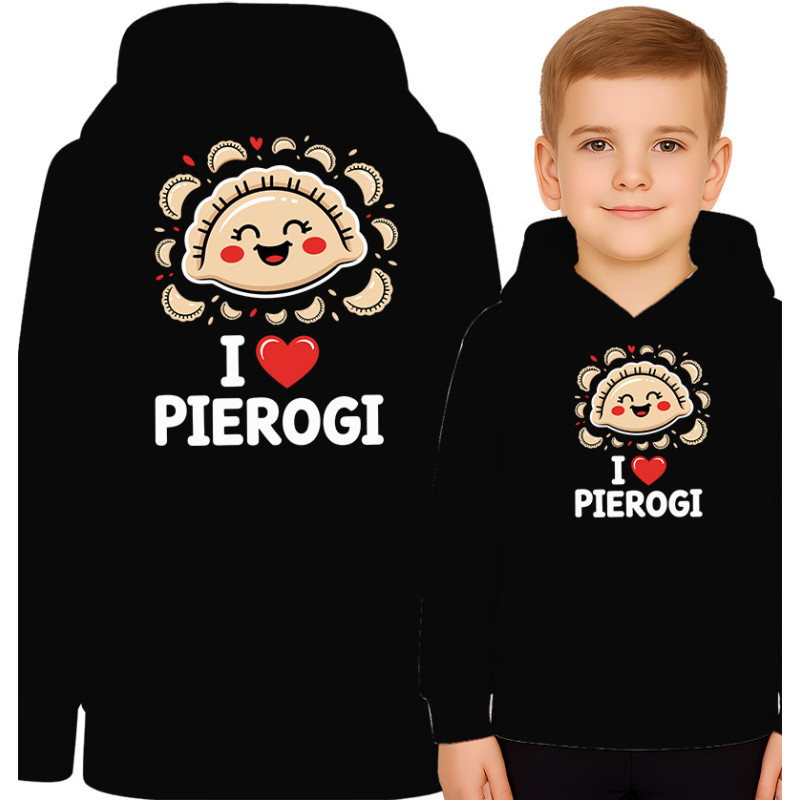 I Love Pierogi Hoodie voor Kinderen