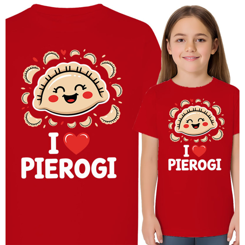 Koszulka dziecięca 'Kocham Pierogi'