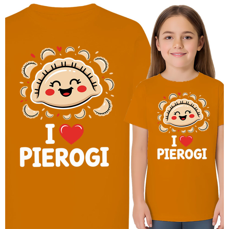 I Love Pierogi T-shirt voor Kinderen