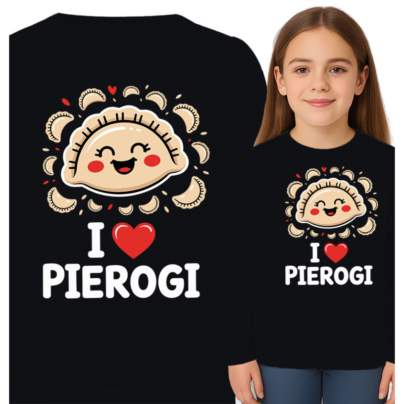 Schattige I Love Pierogi Sweatshirt voor Kinderen