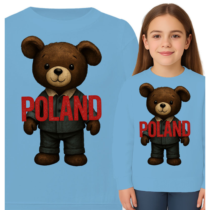 Bluza dziecięca 'Miś pluszowy Polska'