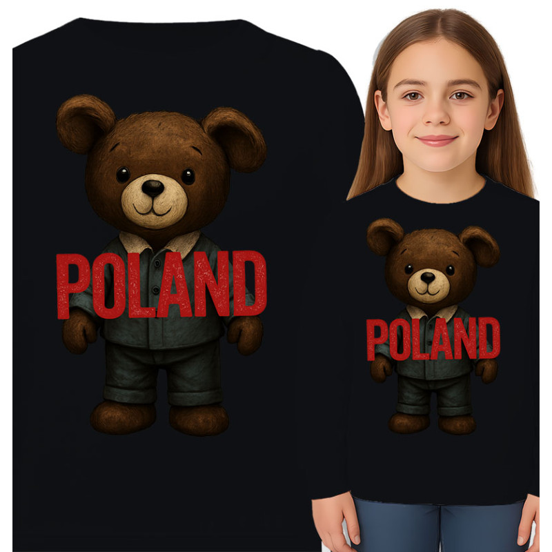 Bluza dziecięca 'Miś pluszowy Polska'