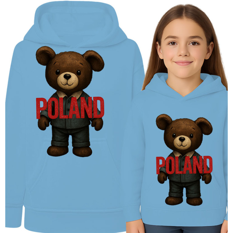 Bluza dziecięca 'Miś pluszowy Polska'