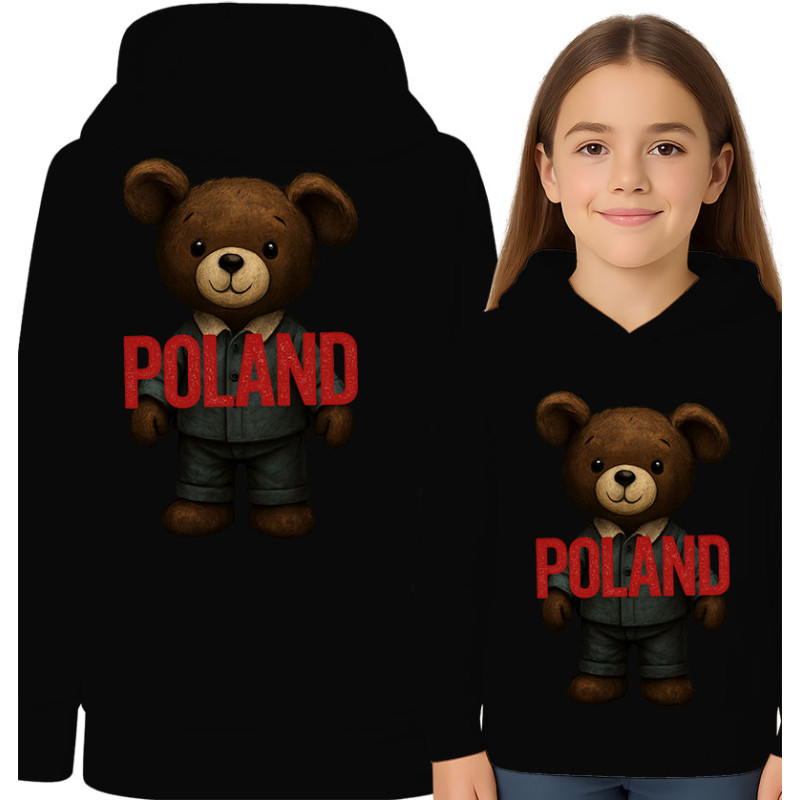 Bluza dziecięca 'Miś pluszowy Polska'