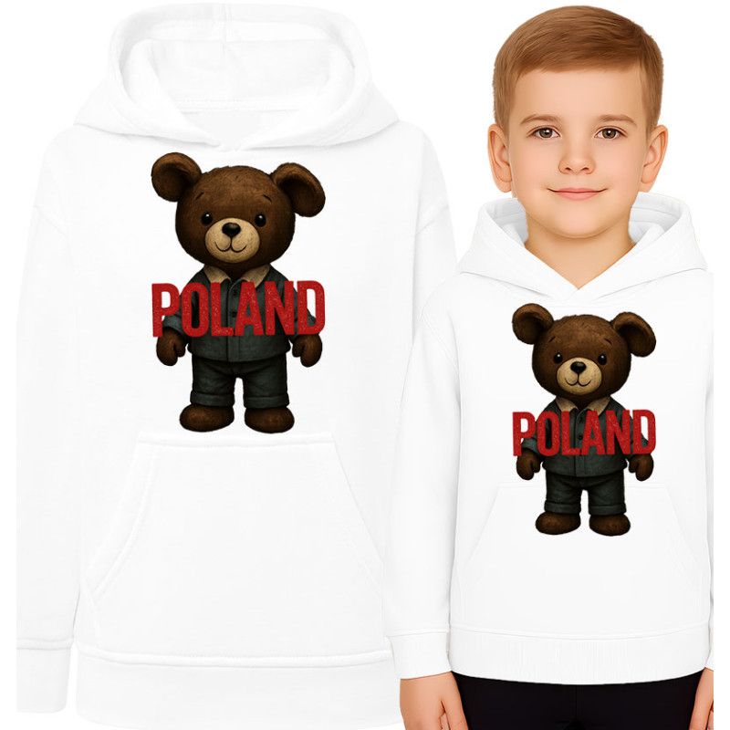 Bluza dziecięca 'Miś pluszowy Polska'