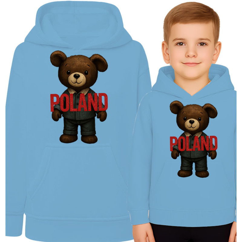 Bluza dziecięca 'Miś pluszowy Polska'