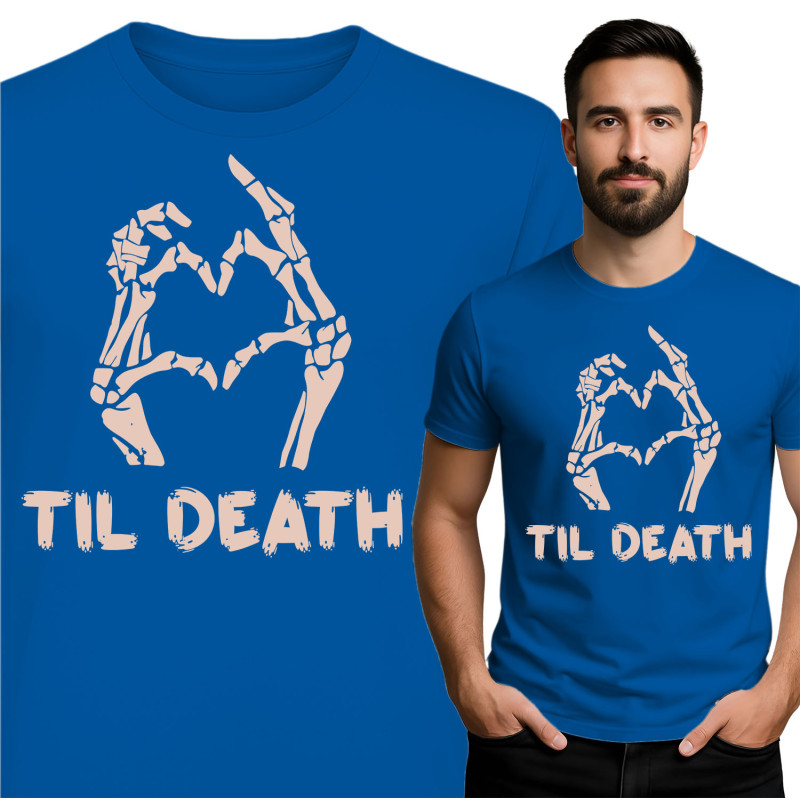 Til Death Skelet Hand T-Shirt