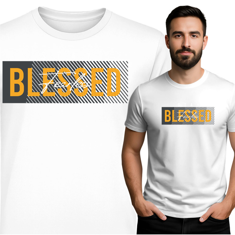 Koszulka męska 'Stay Blessed Fearless'