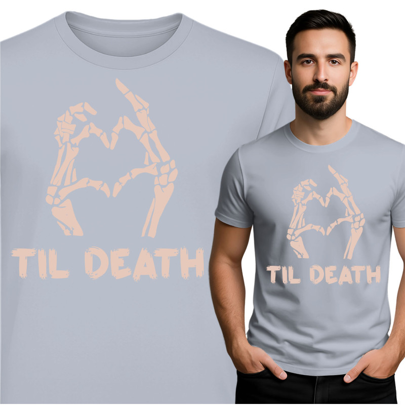 Til Death Skelet Hand T-Shirt