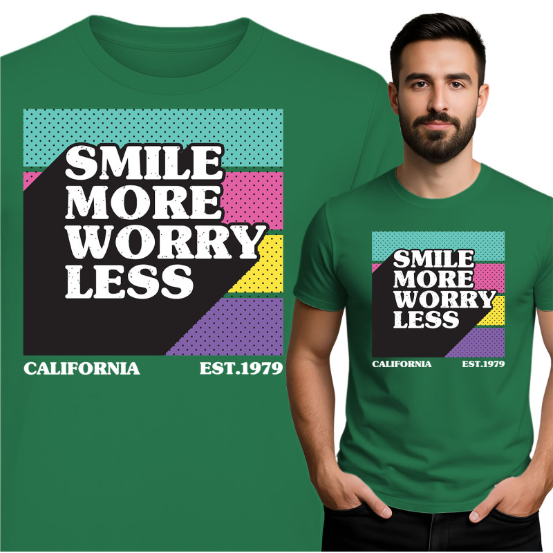Smile More Worry Less T-Shirt