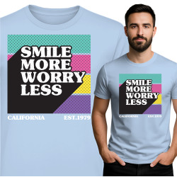 Smile More Worry Less T-Shirt
