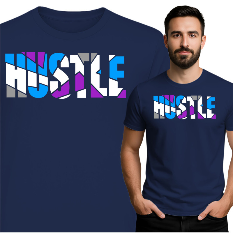 Stijlvolle Hustle Grafische T-Shirt