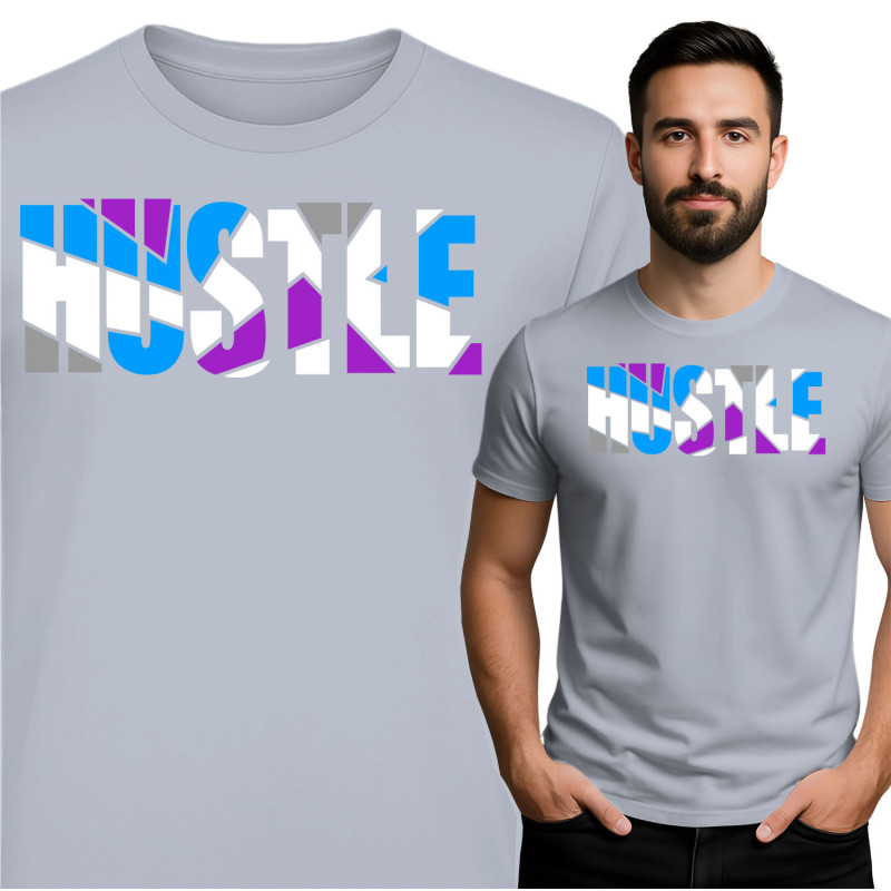 Stijlvolle Hustle Grafische T-Shirt