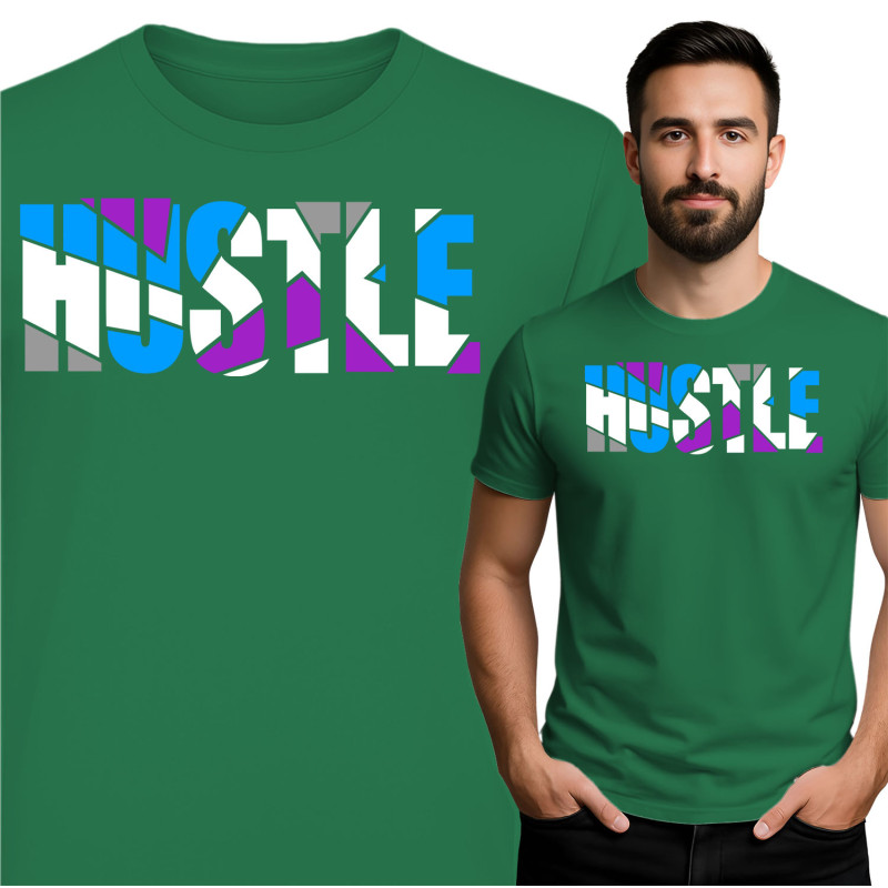 Stijlvolle Hustle Grafische T-Shirt