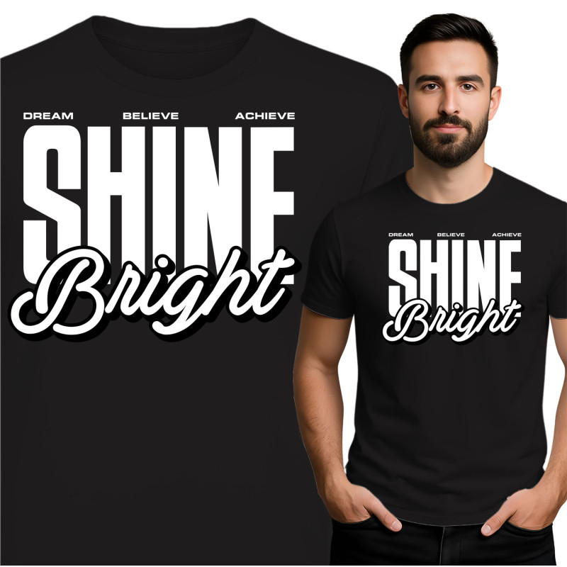 Shine Bright Inspirerende T-shirt
