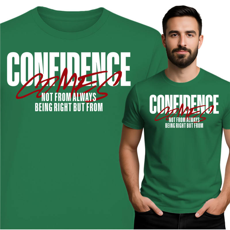 Unisex T-Shirt met de Tekst Confidence