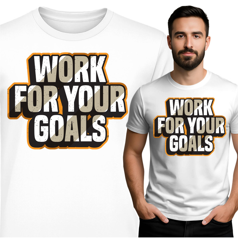 Koszulka męska 'Work for Your Goals'