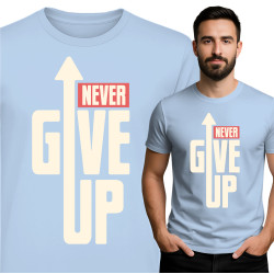 Nooit Opgeven Motivational T-Shirt