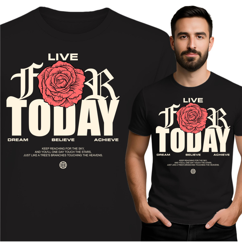 Koszulka męska 'Live For Today'