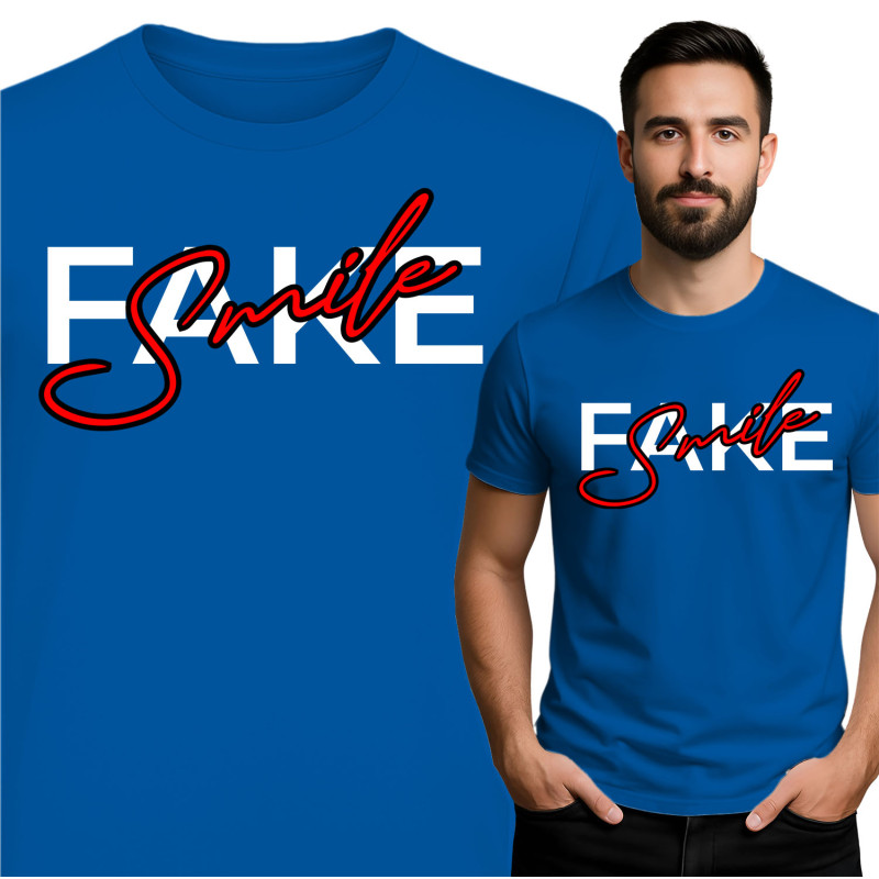 Stijlvol Fake Smile T-Shirt