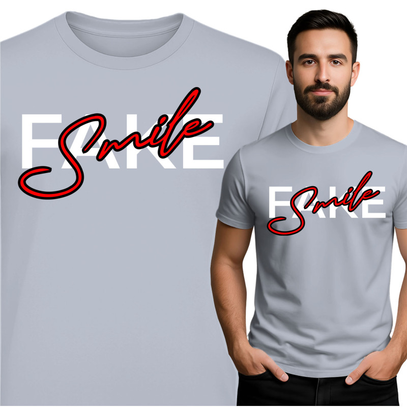 Stijlvol Fake Smile T-Shirt