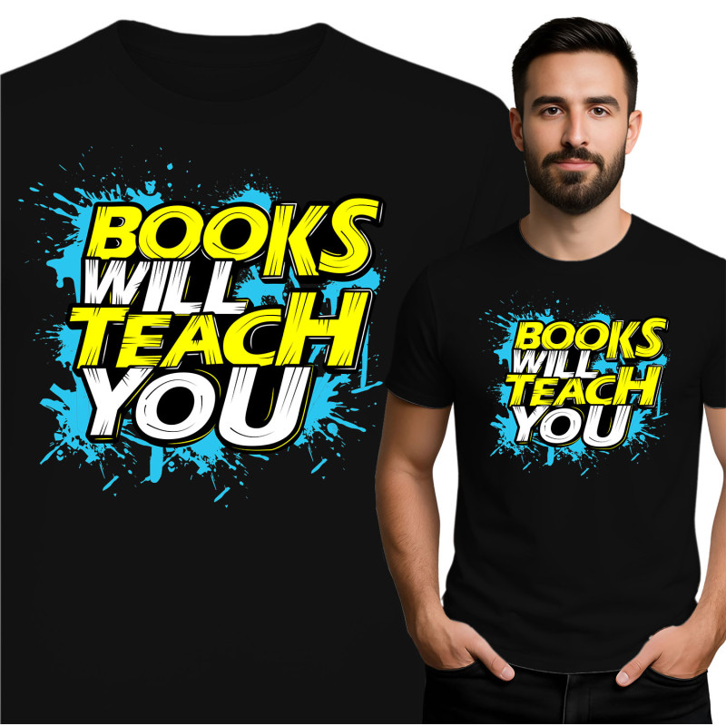 T-Shirt 'Boeken Zullen Je Leren'