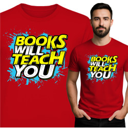 Koszulka męska 'Books Will...