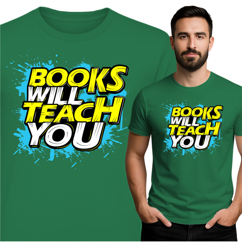 T-Shirt 'Boeken Zullen Je Leren'