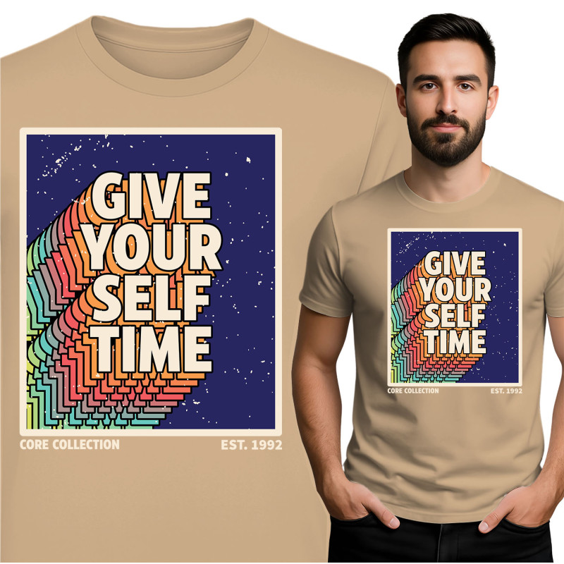 Koszulka męska 'Give Your Self Time'