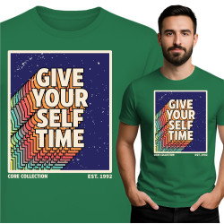 Koszulka męska 'Give Your Self Time'