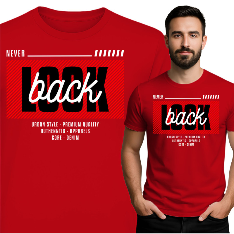 Koszulka męska 'Never Look Back'