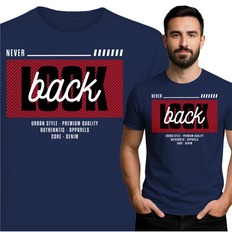 Koszulka męska 'Never Look Back'