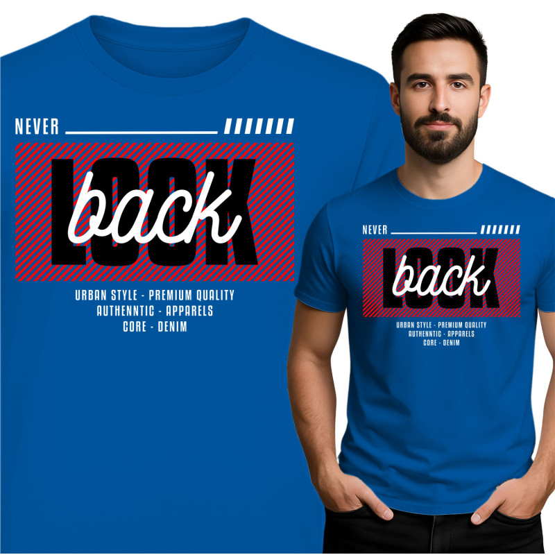 Koszulka męska 'Never Look Back'