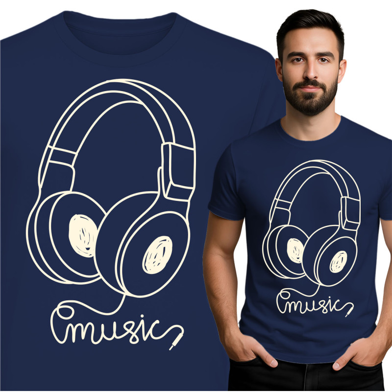 Stijlvol T-Shirt met Muziekthema