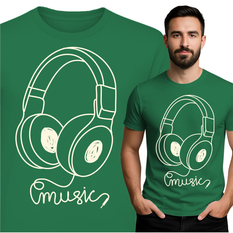 Stijlvol T-Shirt met Muziekthema