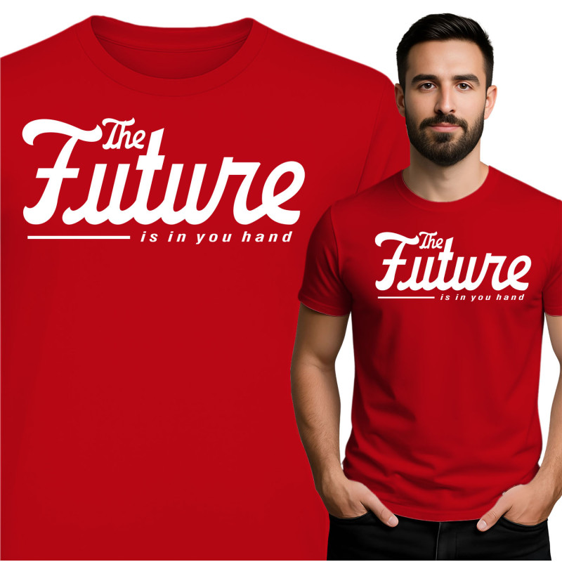 Koszulka męska 'The Future is in Your Hand'