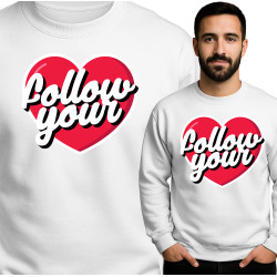 Bluza męska 'Follow Your Heart'