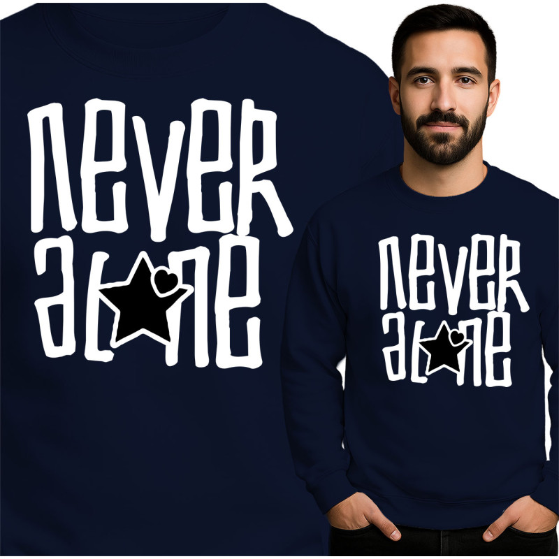 Bluza męska 'Never Alone'